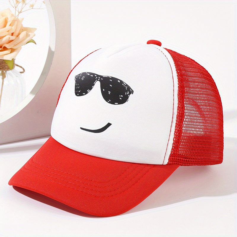 Sunglasses Printed Baseball Cap Sunshade Trucker Hat