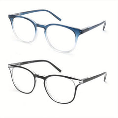 Retro Round Reading Glasses Anti Light Casual Eyeglasses