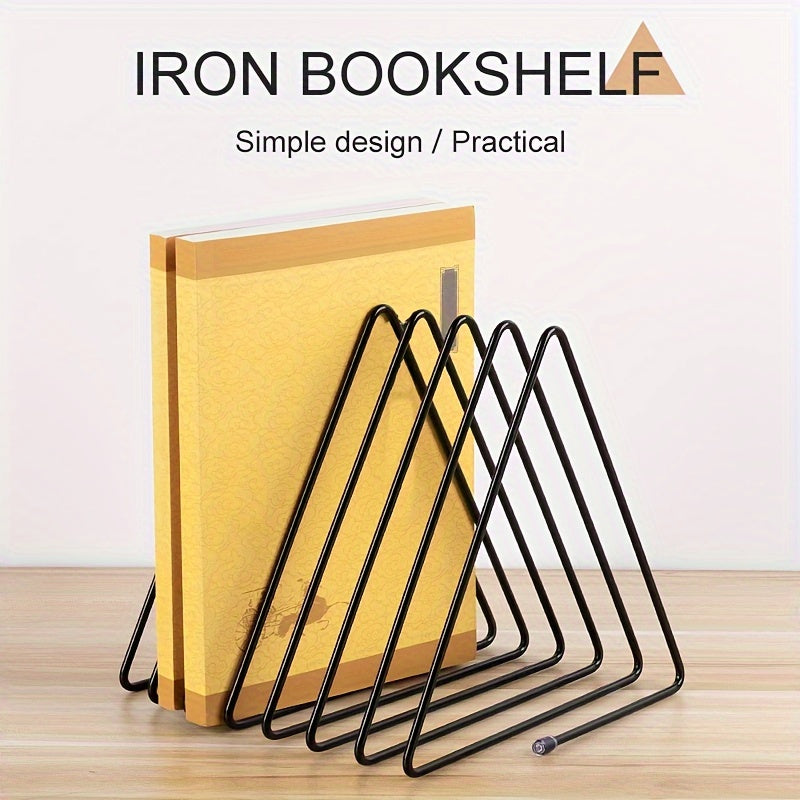 1pc Book Organizer Magazine Holder Desktop File Sorter Organizer Bookend