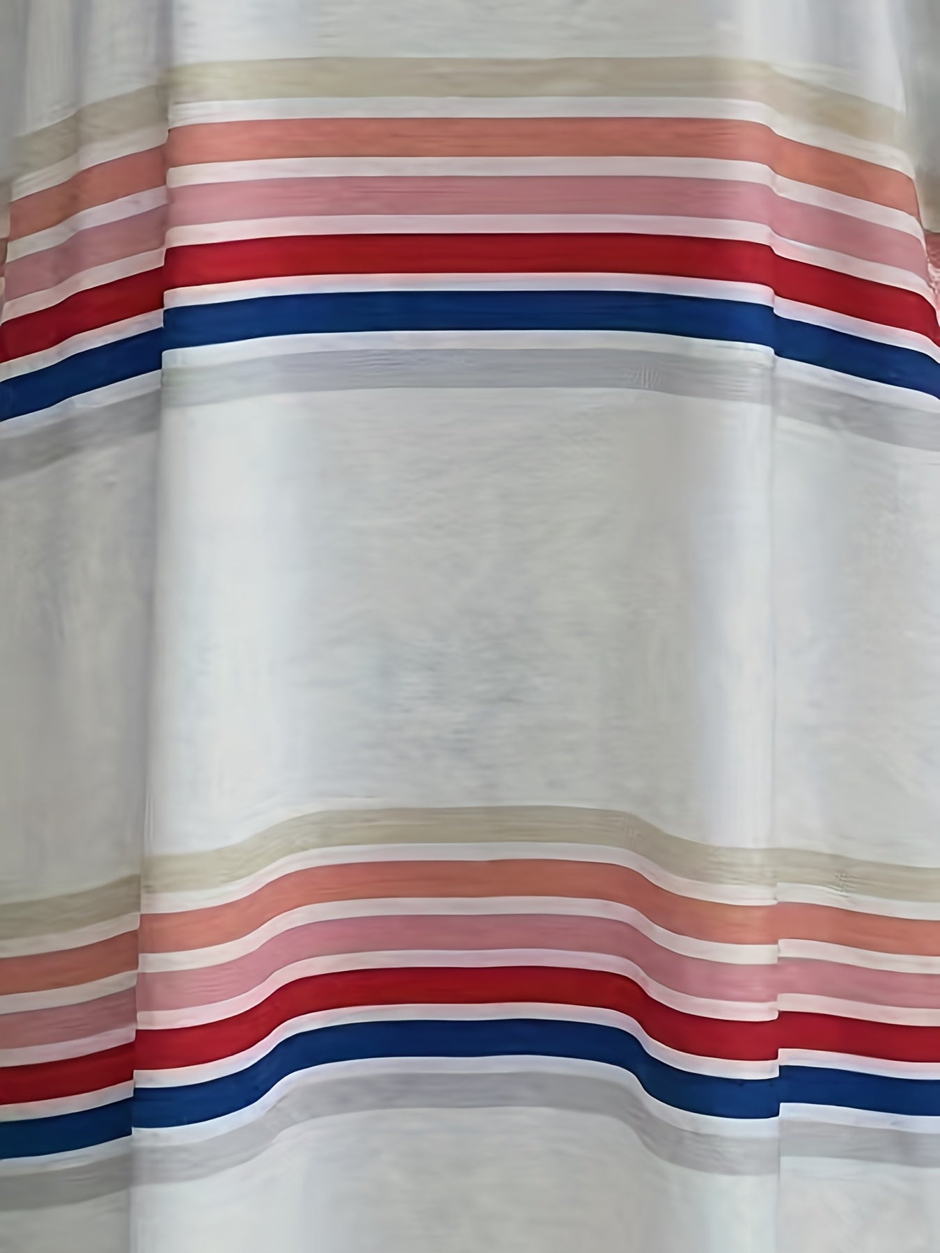 Stripe Print Short Sleeve Tee Dress
