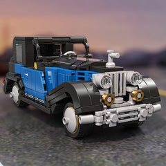 309pcs Retro Car Model Building Blocks with Display Box