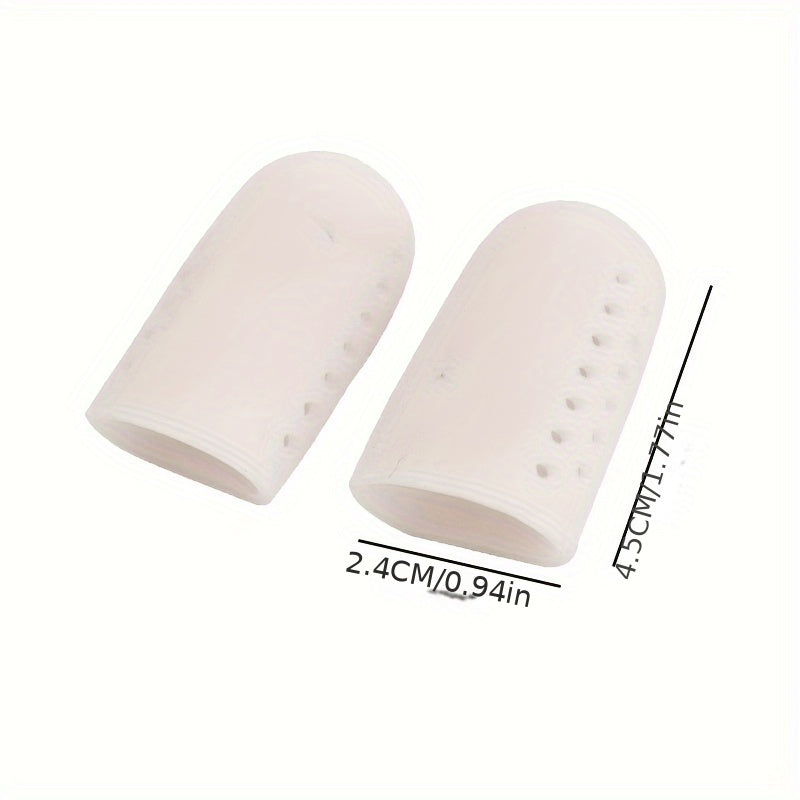 10pcs Pain Relief Finger Protector Foot Silicone Gel Guard Toe Tube Bandage