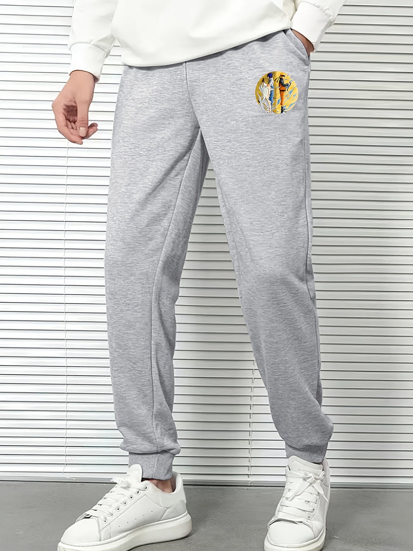 Cartoon Pattern Sweatpants Men's Casual Stylish Jogger Pants