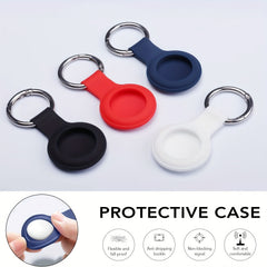4 Pack Silicone AirTag Case Keychain Holder for GPS Item Finders