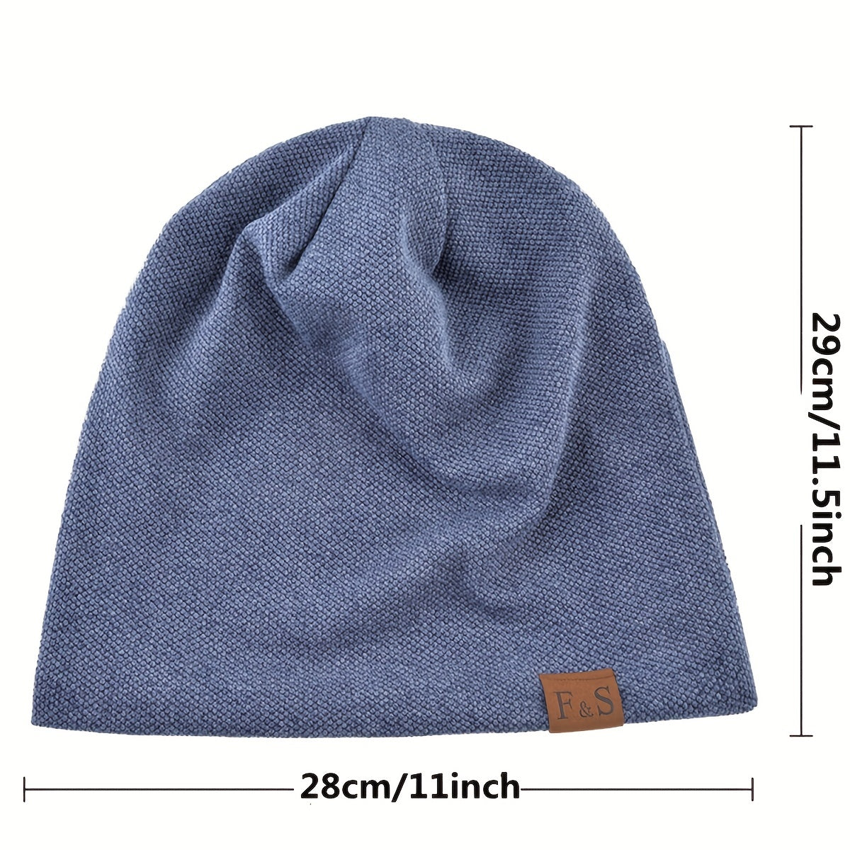 Spring Warm Beanies Knitted Solid Casual Soft Knitting