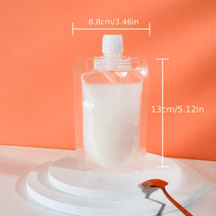 10pcs 100ML Storage Bag Pour Spout Sealed Leak Proof Food Cereals Beans