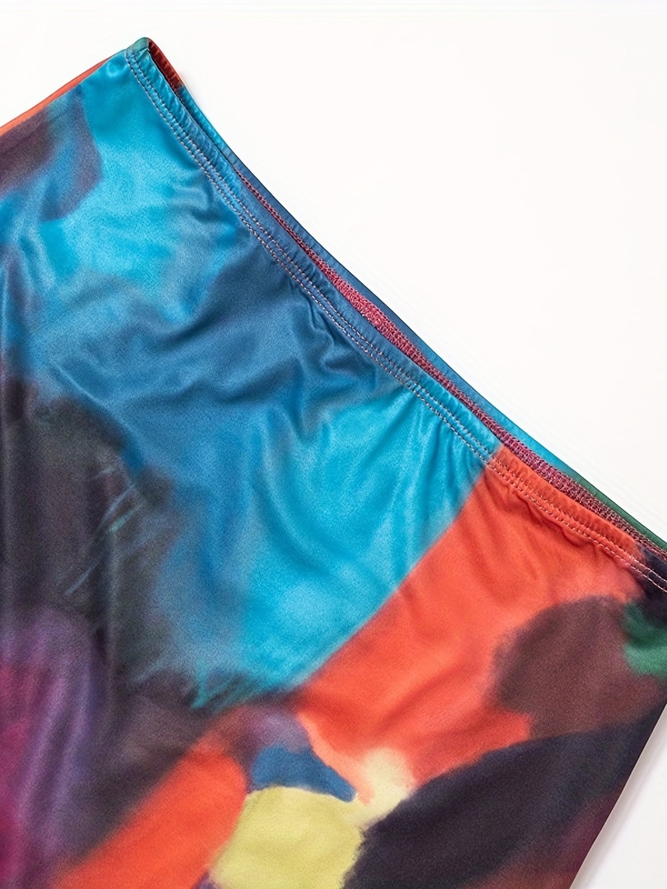 Tie Dye Maxi Slim Skirt Casual Beach Wear