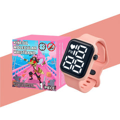 Square Digital Sports Watch Multifunctional Minimalist Light Student