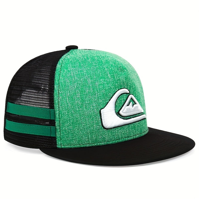 Men's Half Mesh Baseball Cap Hip Hop Outdoor Sunscreen Cap