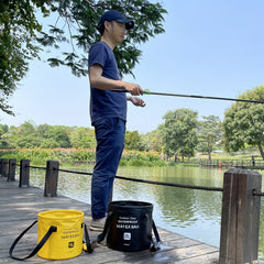 20L Foldable Bucket With Lid Portable Folding Bucket Washbasin