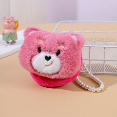 Cartoon Plush Animal Messenger Bag - Holiday Gift For Girls