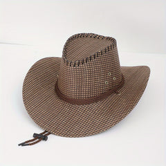 Western Cowboy Style Hat Sunshade Sunproof Knight Hat Topper