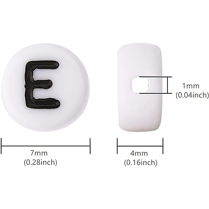 100pcs Mixed Letter Acrylic Beads for Jewelry Making