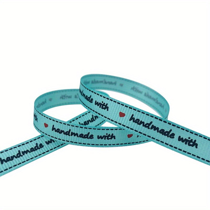 4 57 Meter Letter Printed Grosgrain Satin Ribbon For Crafts DIY Gift Packaging