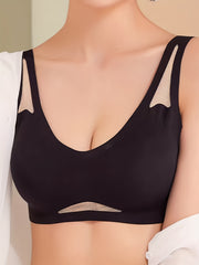 Mesh Wireless Bra Push Up Intimates Comfy Breathable Women's Lingerie