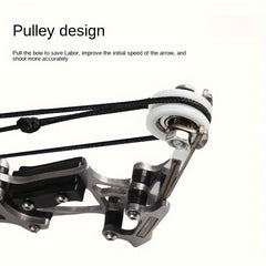 Mini Composite Bow Archery Set Stainless Steel Mini Bow Decompression Toy