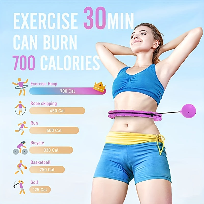 Smart Weighted Exercise Hoops Fitness Gear for Adults and Kids