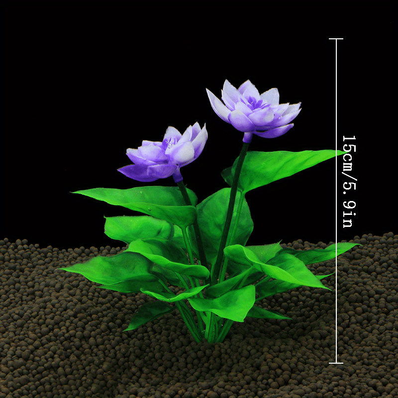 Artificial Lotus Flower Decorations for Aquarium