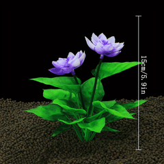 Artificial Lotus Flower Decorations for Aquarium