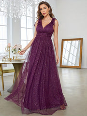 Ruched Waist Bow Strap Bridesmaid Dress Dress For Wedding Party