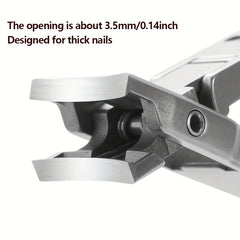 Portable Stainless Steel Folding Nail Clipper for Travel - Large Opening