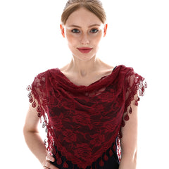 Triangular Lace Veil Prayer Church Veil Women Headcovering Lace Scarf