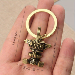 Sanxingdui Creative Keychain Retro Car Key Ring Decoration