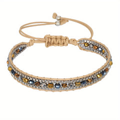 Boho Wrap Bracelet Glass Seed Beads Hand Woven Colorful Friendship Bracelet