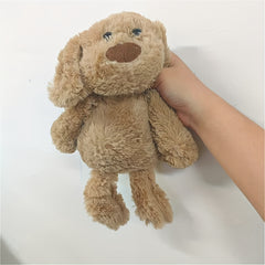 Brown Puppy Doll Soft Plush Stuffed Animal Realistic Dog for Kids Birthday Party