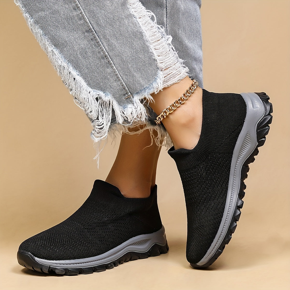 Breathable Slip On Mesh Sneakers Women's Footwear