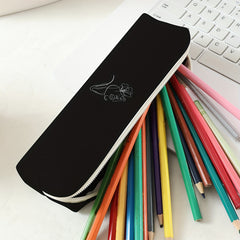 Large Capacity Zippered Pencil Case School Supplies Storage Bag Soft Bag