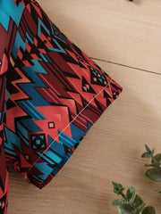 Boys Geo Print Button Down Shirt