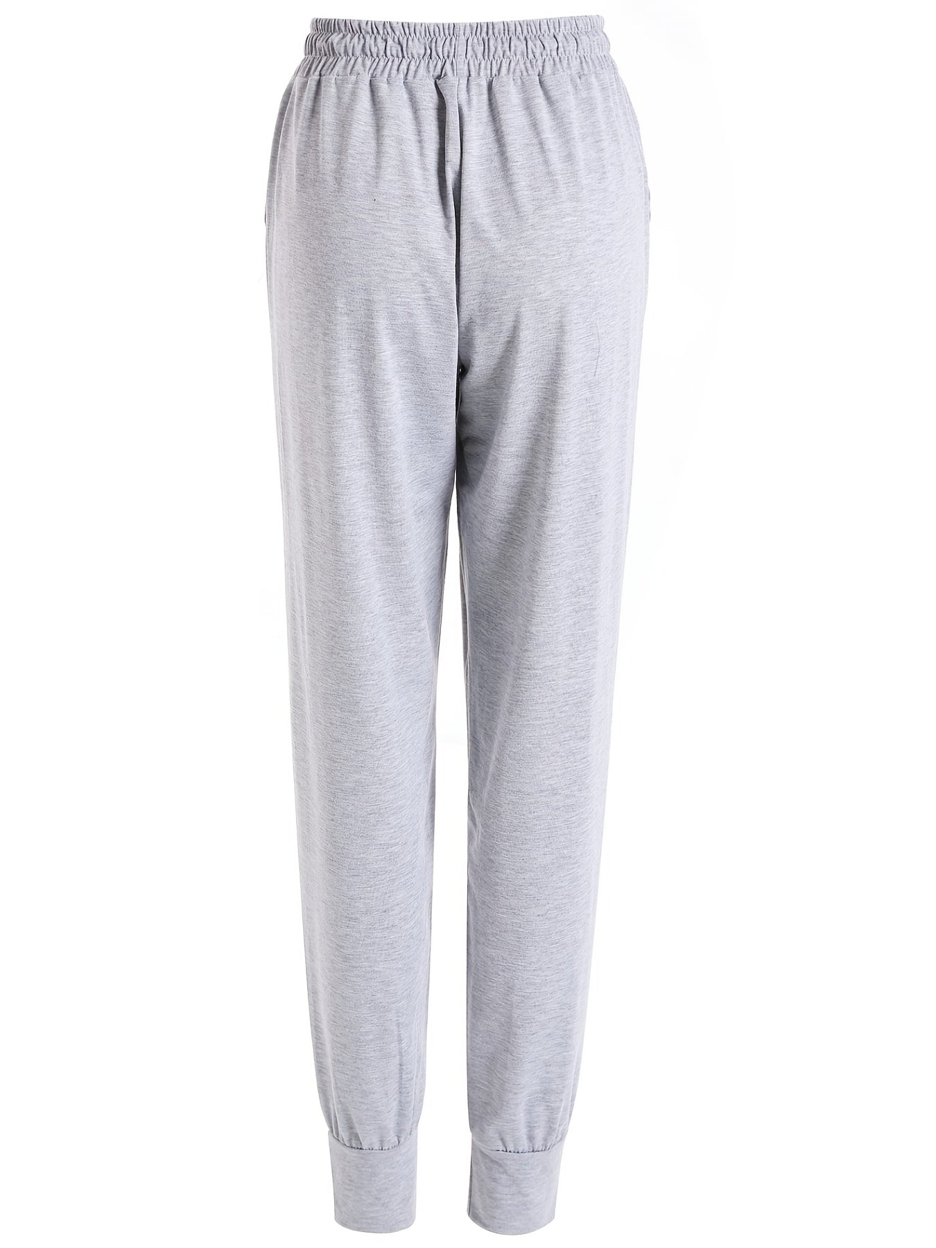 Elastic Waist Jogger Pants Tie Front Casual Spring & Fall Women's Clothing