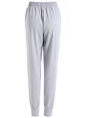 Elastic Waist Jogger Pants Tie Front Casual Spring & Fall Women's Clothing
