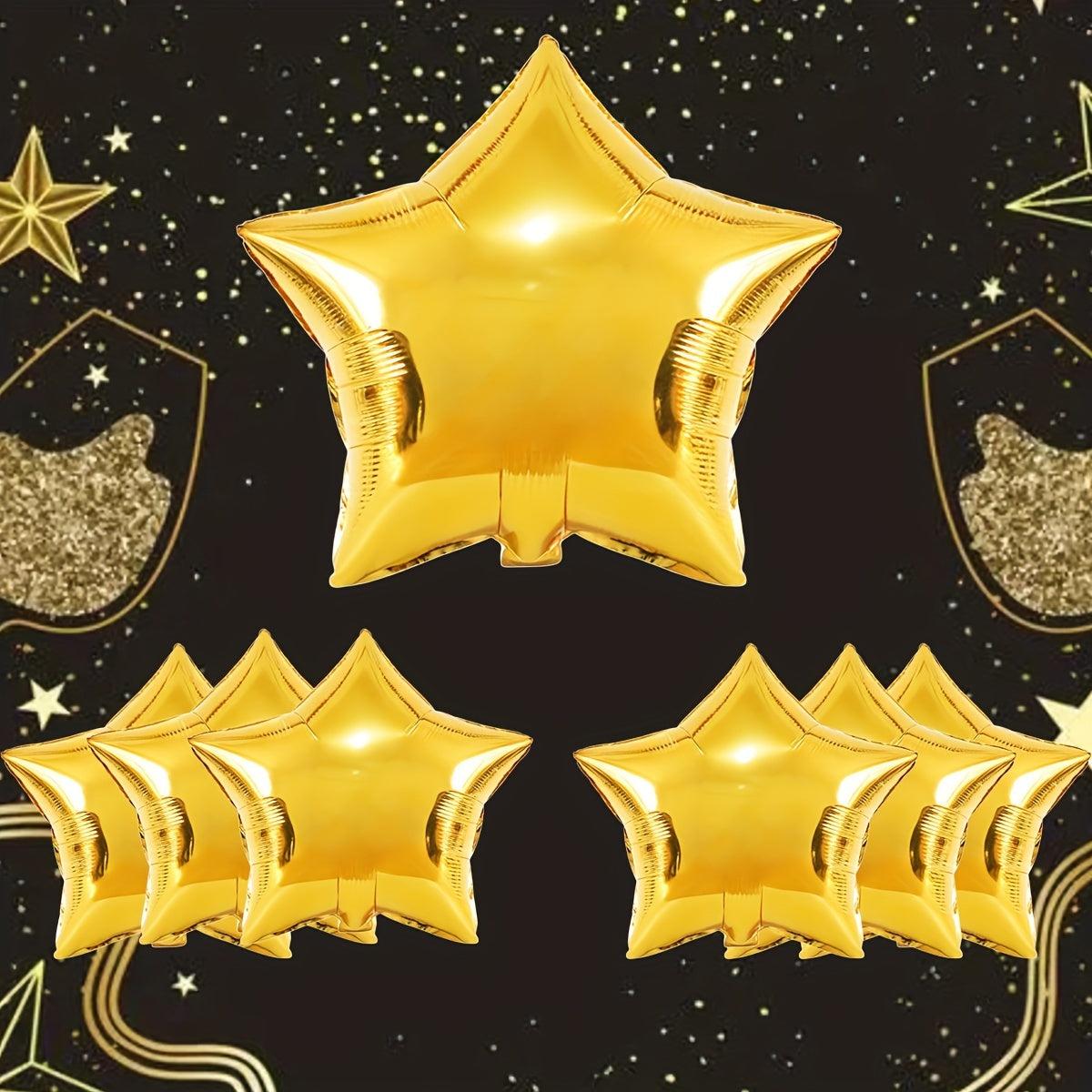 7pcs Star Foil Balloons for Celebrations