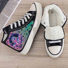 Cyberpunk Plush Lined Canvas Sneakers