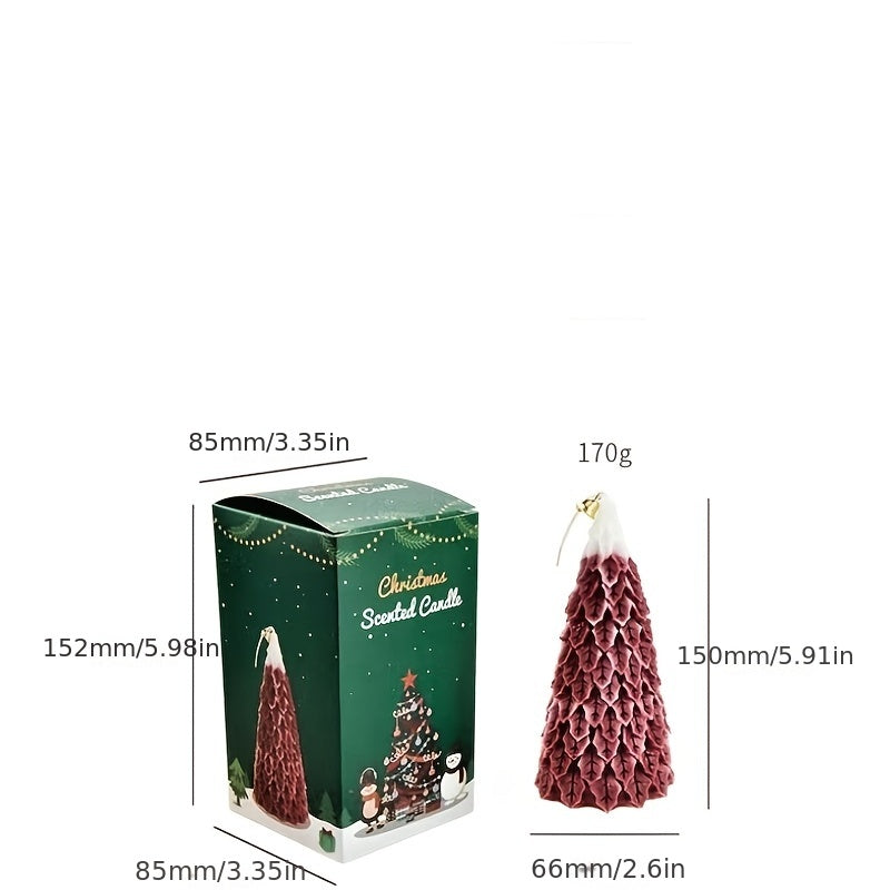 Christmas Tree Aromatherapy Candle Cedar Decorated Long Lasting Aromatherapy