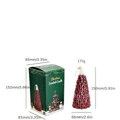 Christmas Tree Aromatherapy Candle Cedar Decorated Long Lasting Aromatherapy