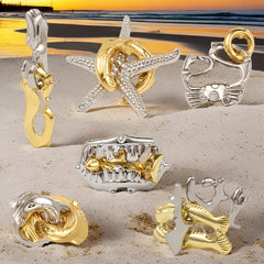 MMIDE Metal Brain Teaser Puzzle Interlocking Rings Game