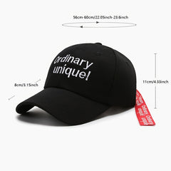 Solid Letter Embroidery Baseball Cap Unisex Sun Visor Hat Causal Sports Hat