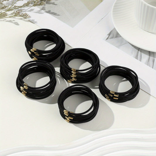 50pcs Ladies Style Hair Tie High Elastic Hair Rope Hair Rubber Band