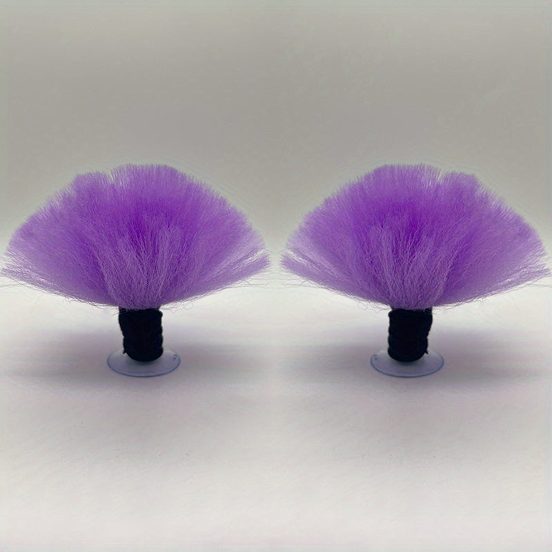 Colorful Short Pigtail Helmet Accessory for Smooth Surfaces