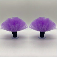 Colorful Short Pigtail Helmet Accessory for Smooth Surfaces