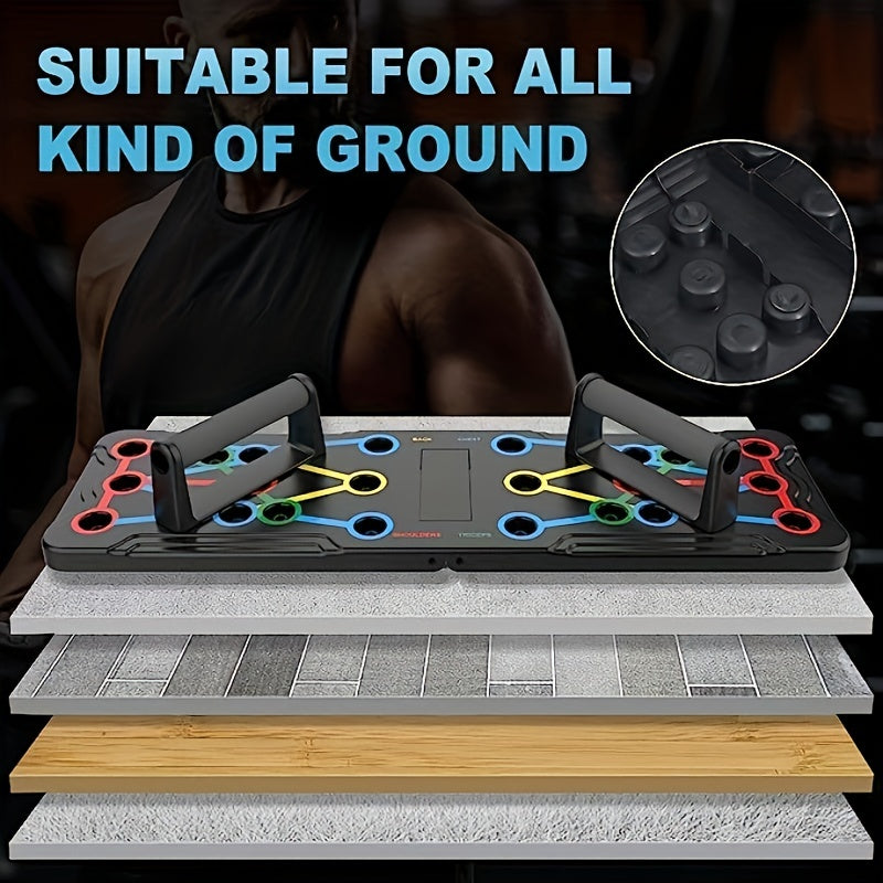 Portable Foldable Push Up Board with Pushup Handles