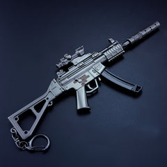 Alloy MP5 Sub Machine Gun Model for Keychains Car Accessories Necklaces