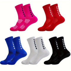 Men's Mid Crew Sport Socks Non Slip Shock Absorption