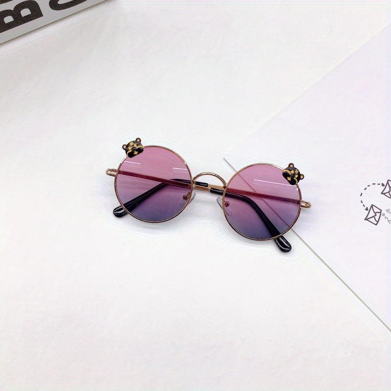 Girl's Round Frame UV Baby Sunglasses