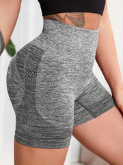3 Pcs Yoga Shorts Seamless High Waist Butt Lifting Multicolor