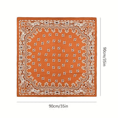 Paisley Bandana Silk Scarf Casual Shawl Hiphop Head Wrap Bag Charm