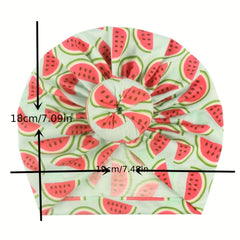 Watermelon Printed Donut Baby Turban 0-3 Years